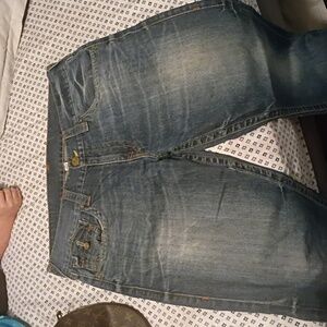 True Religion Vintage Straight With Flaps Jeans 34